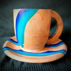 Bamboo Cup Dish Set 2