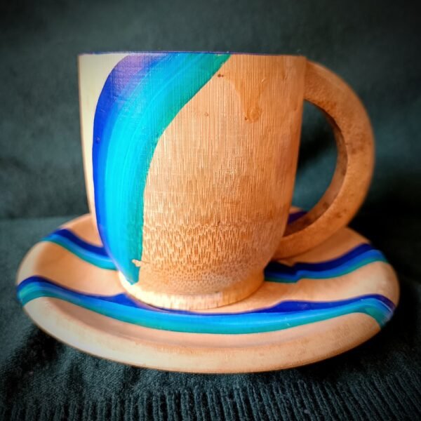 Bamboo Cup Dish Set 2