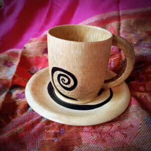 Bamboo Cup Dish Set 1